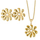 Set goldene Blumenschmuck Set