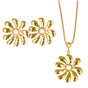 Set goldene Blumenschmuck Set