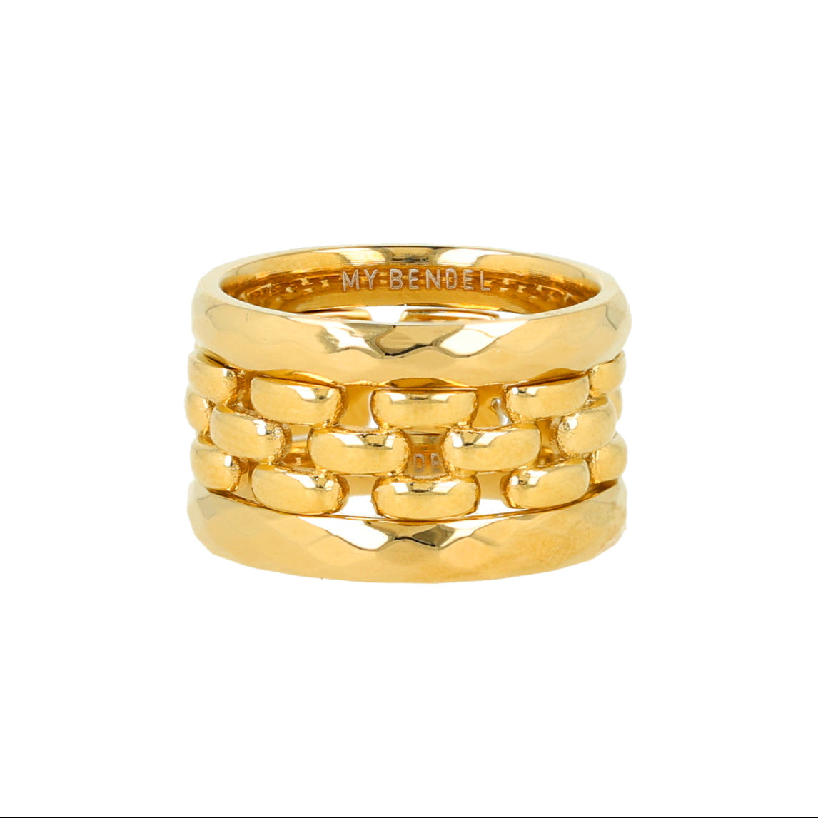 Gouden tijdloze ringenset