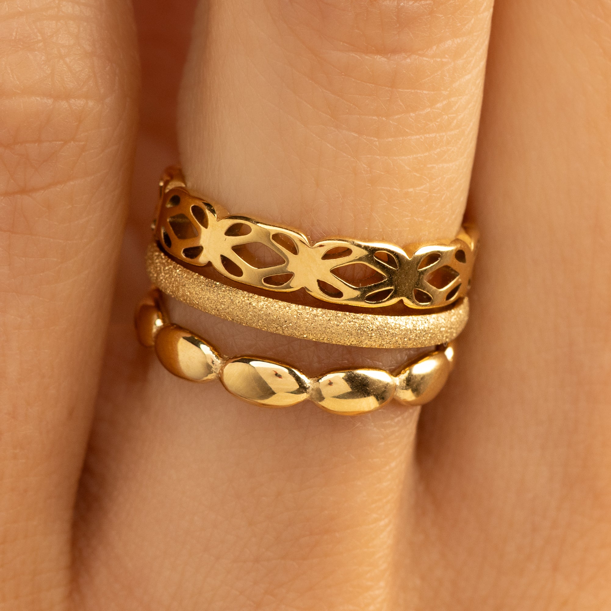 Gouden bloemenring - Tijdloos en elegant sieraad