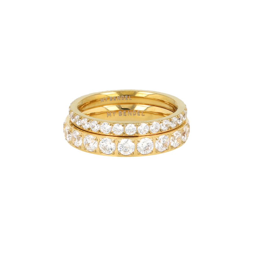 Zirkonia Ring-Set • 2 mm Ring und 3 mm Ring