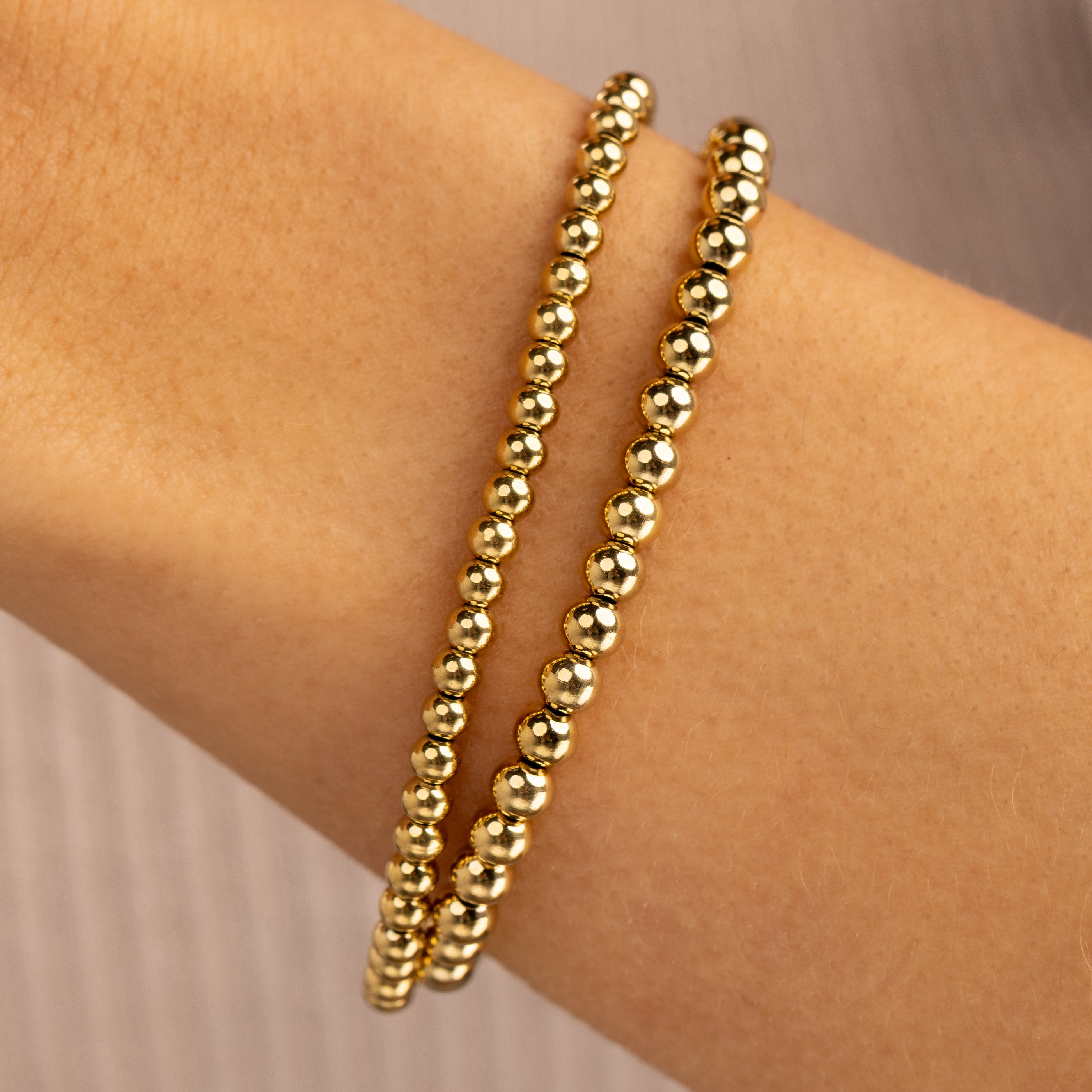 Armband-Set – Gold mit Perlen