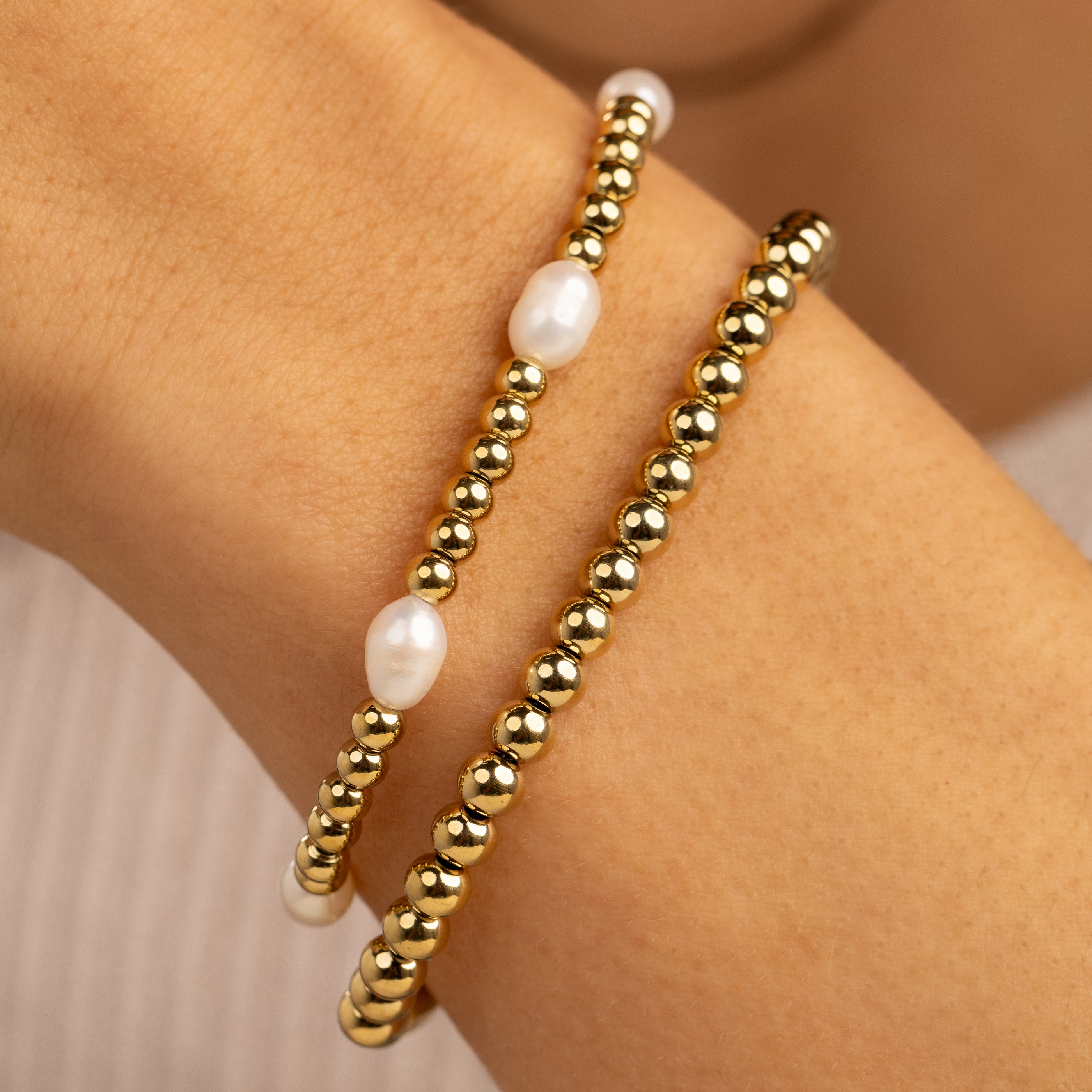 Armbandset mit Süßwasserperlen