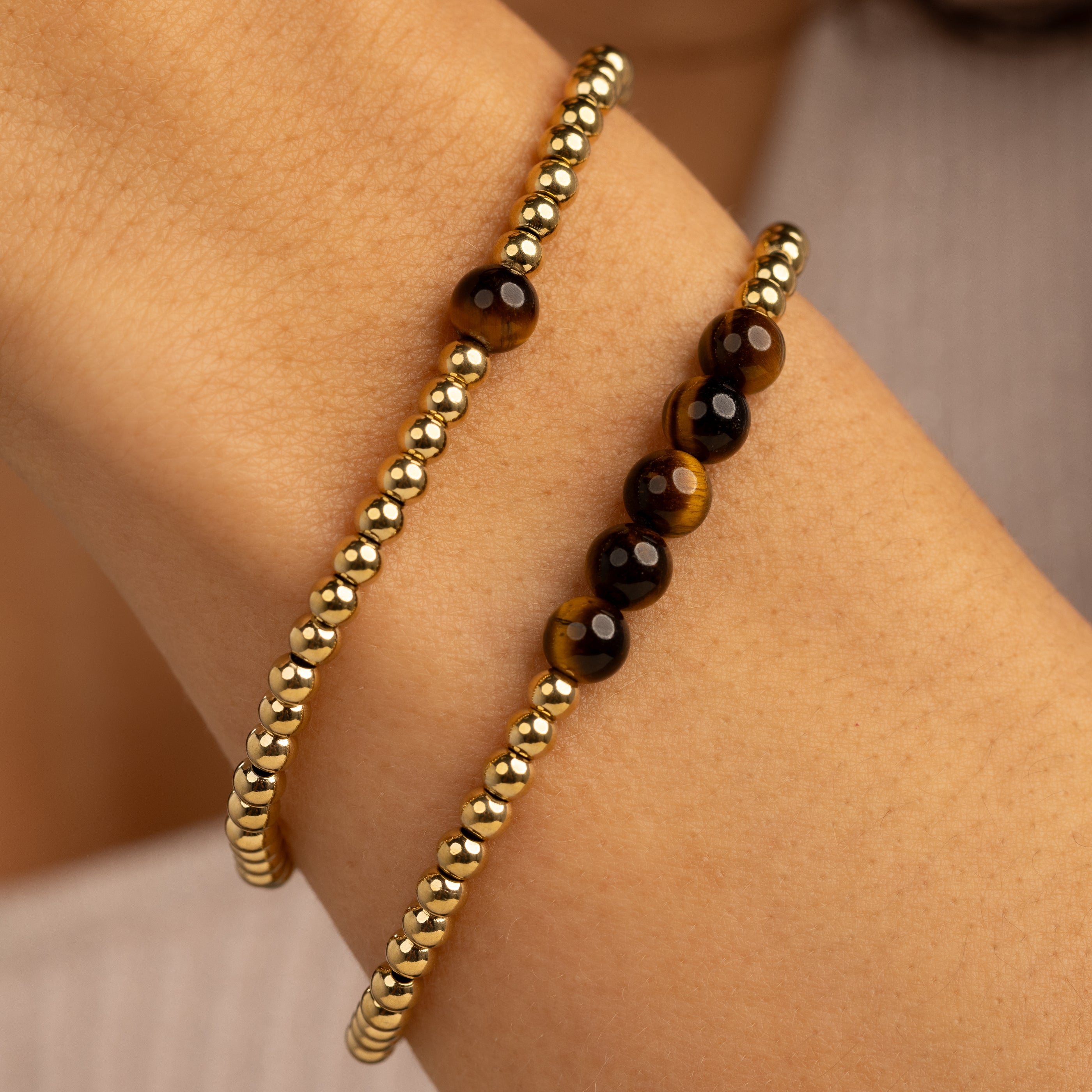 Tiger Eye armbanden set
