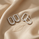 Zilveren oorringen set