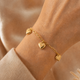 Gliederarmband mit Herzchen