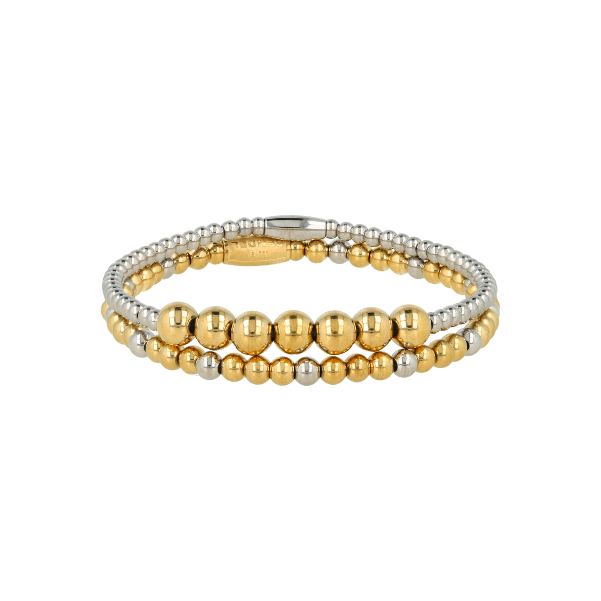 Bicolor Perlenarmband-Set