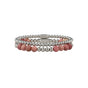 Rhodonite armbanden set zilver
