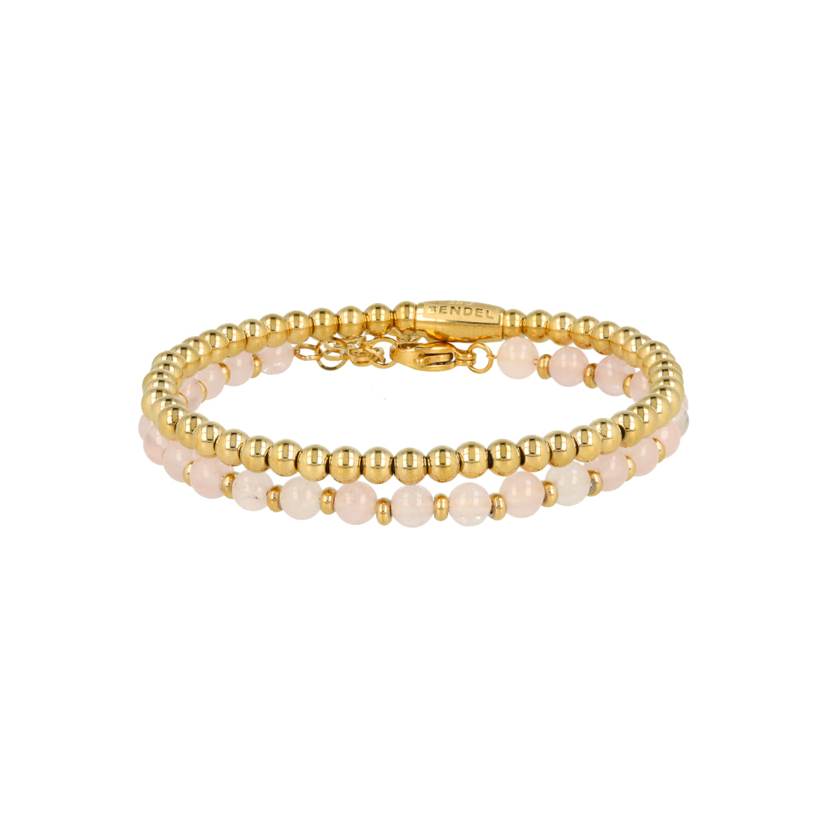 Rosenquarz Armband-Set