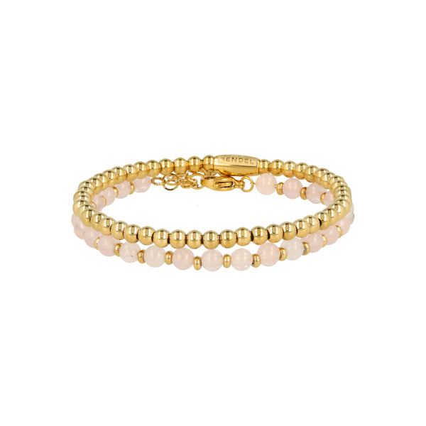 Rose Quartz bracelet set