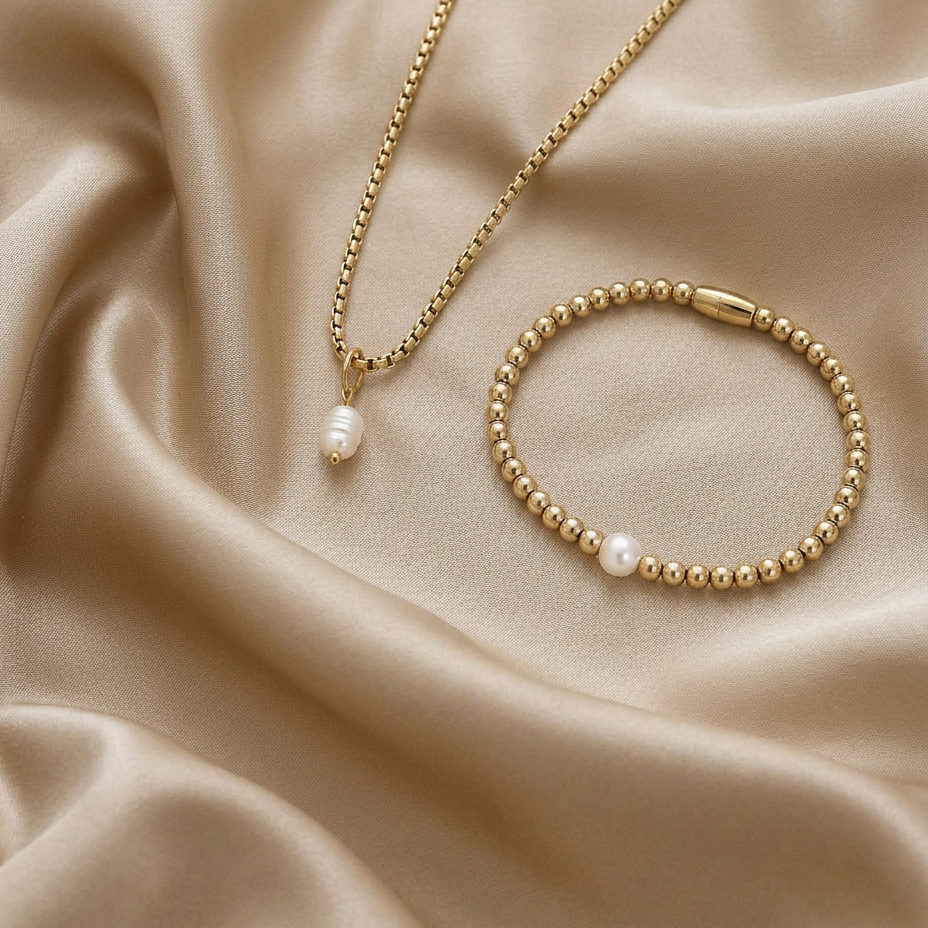 Sieraden set met parels