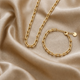 Sieradenset schakel armband en ketting