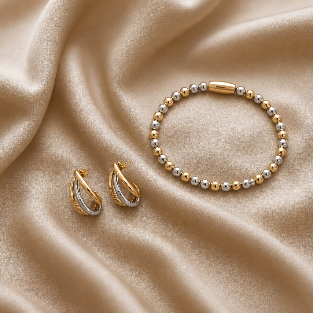 Bicolor sieraden set