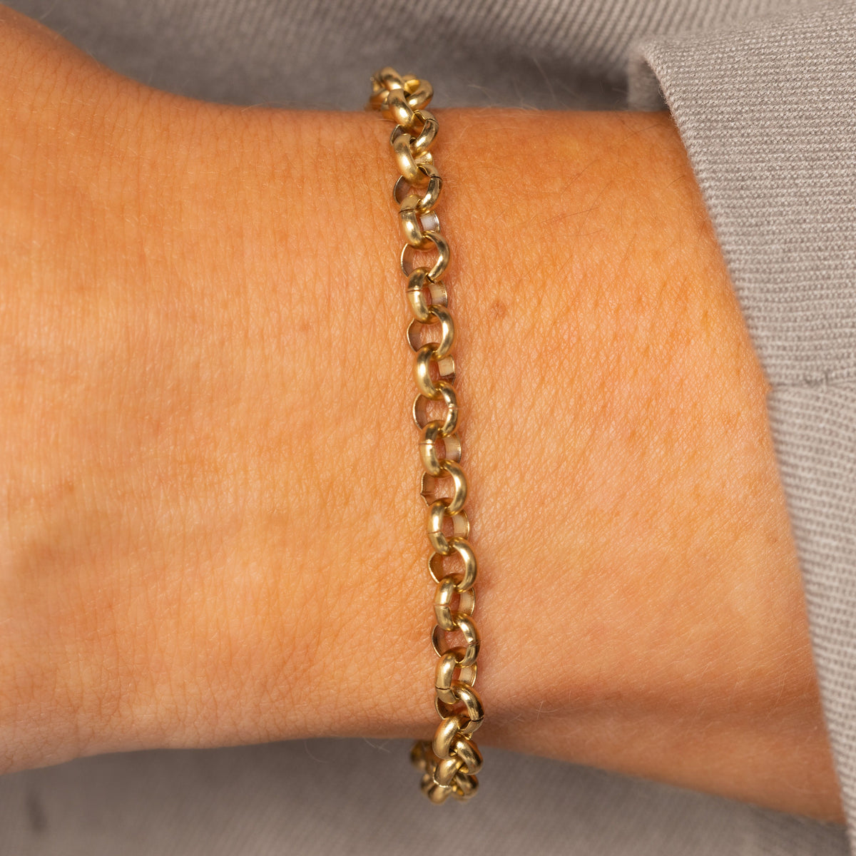 Gliederarmband • 17 cm • Gold
