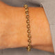 Gliederarmband • 17 cm • Gold