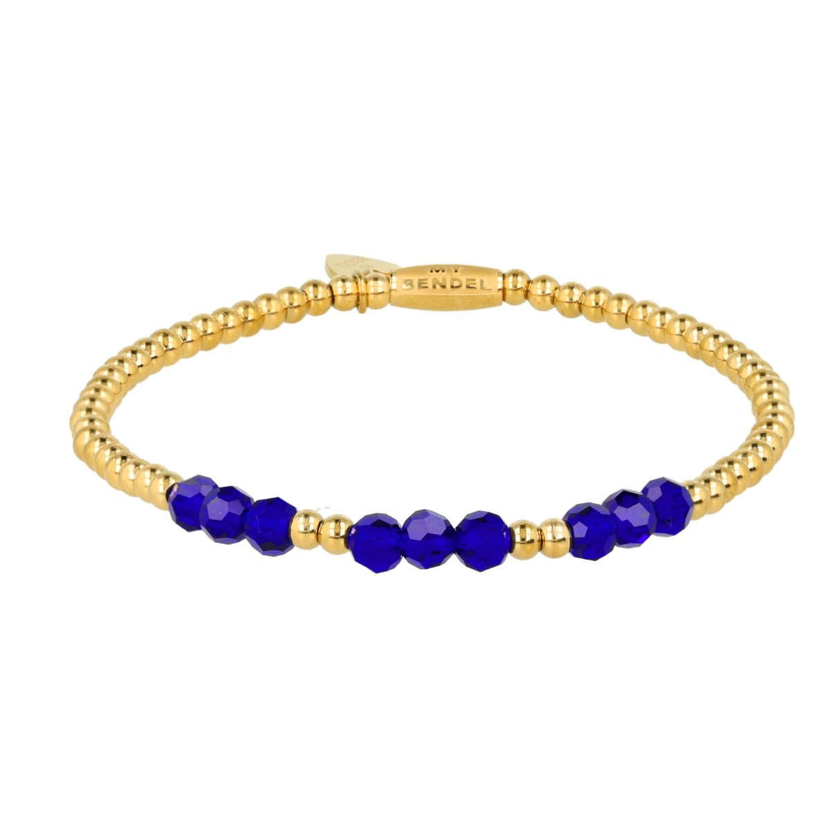 Armband mit facettierten Perlen • Kobaltblau