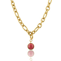 Ketting met Rhodonite - Geboortesteen Juli