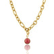 Ketting met Rhodonite - Geboortesteen Juli