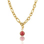 Necklace with Rhodonite - Birthstone July