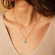Gouden Ketting met Vierkante Imperial Jasper Hanger