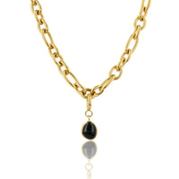 Halskette mit Onyx - Geburtsstein Dezember