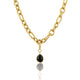 Halskette mit Onyx - Geburtsstein Dezember