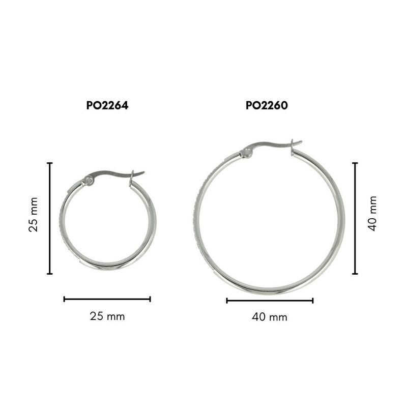 Strahlende silberne Ohrringe mit Zirkonia