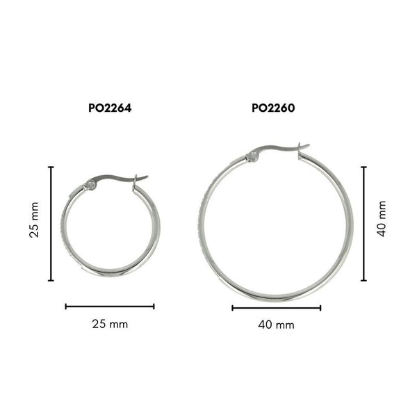 Strahlende silberne Ohrringe mit Zirkonia