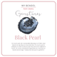 Gouden bedelsarmband met Zwarte Parel - Mysterieus - My Bendel