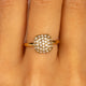 Quadratischer Ring mit Zirkonia-Steinen