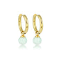 Amazonite Gouden Oorringen: Elegantie en Kleur - My Bendel