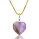 Box ketting 80cm met Amethyst Hart - My Bendel