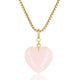 Box ketting 80cm met Rose Quartz Hart - My Bendel