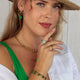 Goldenes Armband mit Malachit-Edelsteinen