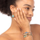 Gouden Armband met Rose Quartz Bloemen bedel