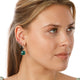 Classic smooth silver earring of 18x2 mm
