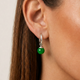 Green Agate Zilveren Oorringen: Natuurlijke Elegantie