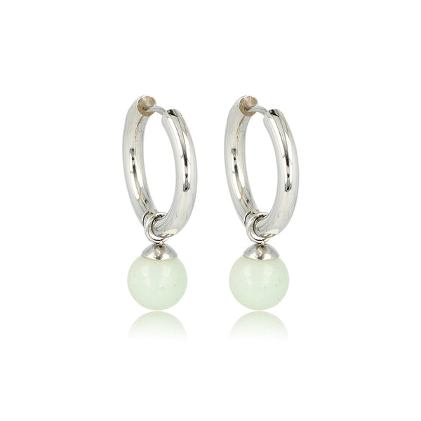 Amazonite Zilveren Oorringen: Natuurlijke Elegantie