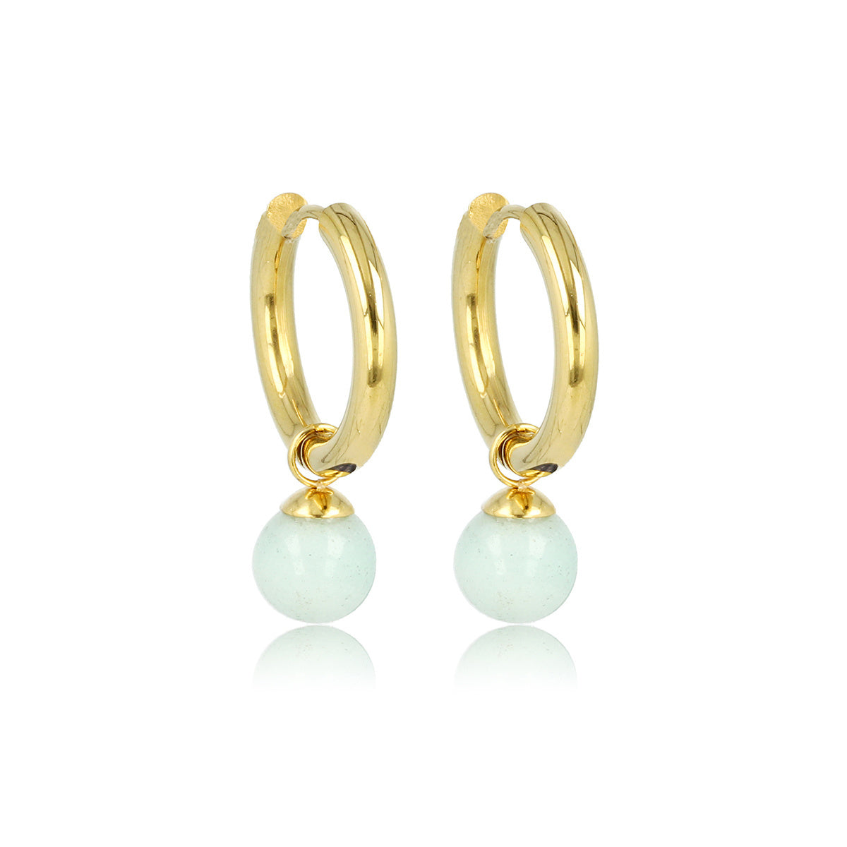 Amazonite Gold Earrings: Elegance and Color