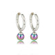 Silver Earrings with Mystical Black Pearl