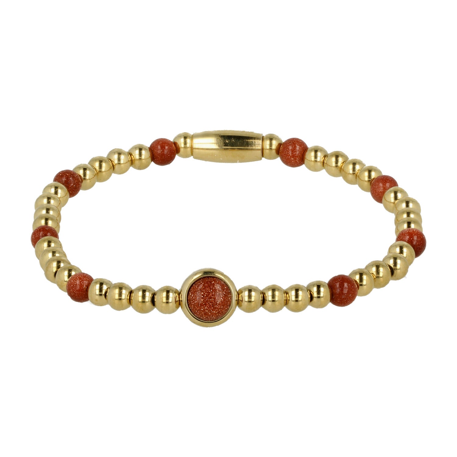Damesarmband met Gold Sandstone edelstenen - My Bendel