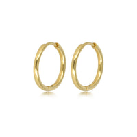Elegante goldene Ohrringe 16mm: zeitlose Schönheit