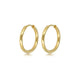 Elegante goldene Ohrringe 16mm: zeitlose Schönheit