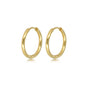Elegante goldene Ohrringe 16mm: zeitlose Schönheit