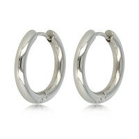 Strahlender Stahl Ohrring: Zeitlose Eleganz 30mm