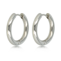 Strahlender Stahl Ohrring: Zeitlose Eleganz 30mm