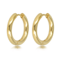 Strahlender goldener Ohrring 30mm Eleganz