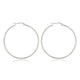 Stralende Stalen Cirkel Oorringen 40mm