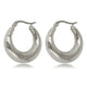 Elegant Silver & Stainless Steel Earring 23x7 mm