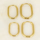 Elegante Gouden Oorring 18mm: Tijdloze Schoonheid